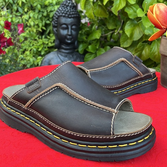 🏴󠁧󠁢󠁥󠁮󠁧󠁿 New Dr. Martens MIE Vintage 90’s Platform Mules / Slides UK 6 - Picture 1 of 17